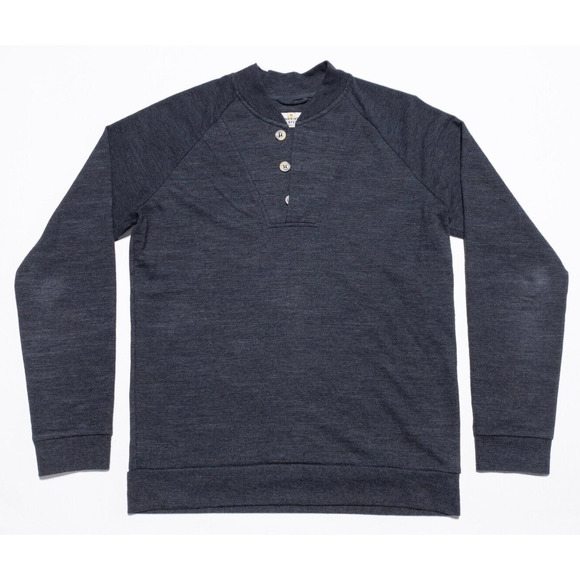 Marine Layer Other - Marine Layer Sweater Men's Small Henley Pullover USA Cotton Polyester Rayon Gray